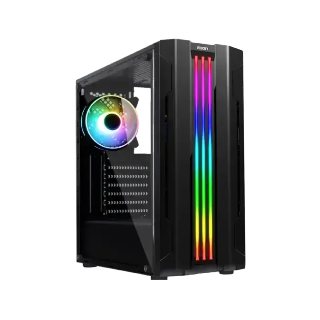 Foxin Gaming Cabinet Mid Tower ARGB Lumina